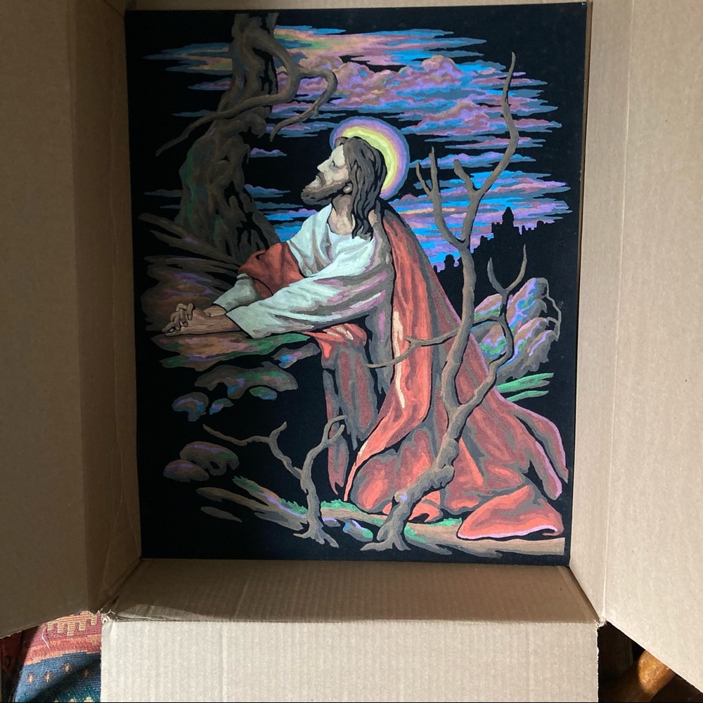 VTG Jesus Painting - Picture 2 of 3